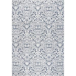 Sonia Textured Transitional Gray 4 ft. x 6 ft. Indoor/Outdoor Area Rug