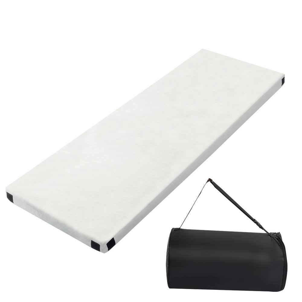2.5 Inch Memory Foam Sleeping Pad Camping Mattress,Portable Roll Up