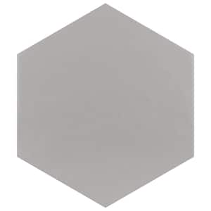 Hexatile Matte Gris 7 in. x 8 in. Porcelain Floor and Wall Tile (7.67 sq. ft. / case)