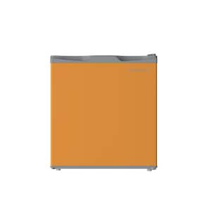 1.6 cu. ft. Mini Fridge in Orange with Freezer