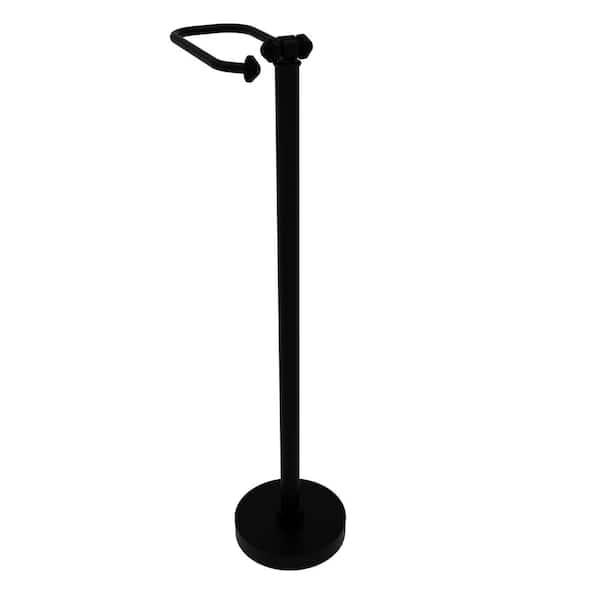 Allied Brass Southbeach Free Standing Toilet Paper Holder in Matte Black