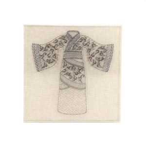 "Kimono String Acrylic Frame Wall Art"