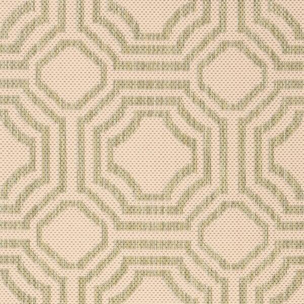 CY6112-218-3 27 x 5 Safavieh Courtyard Collection CY6112-218 Beige and Sweet Pea Indoor/ Outdoor Area Rug 