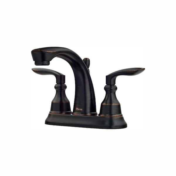 Pfister Avalon 4 in. Centerset 2-Handle Bathroom Faucet in Tuscan Bronze