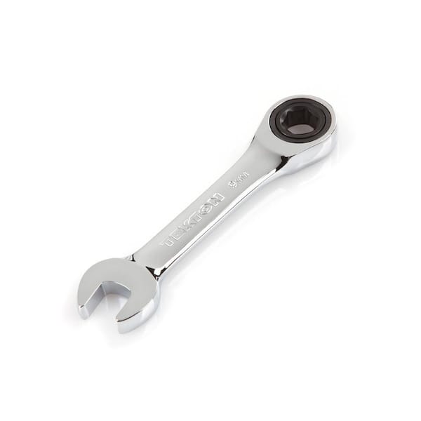 TEKTON 9 mm Stubby Ratcheting Combination Wrench