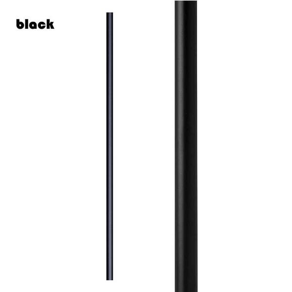 25-Pack 32-Inch Round Metal Tube Deck Balusters – 3/4" Diameter Hollow Black Balusters For Railing, Stairs & Porch