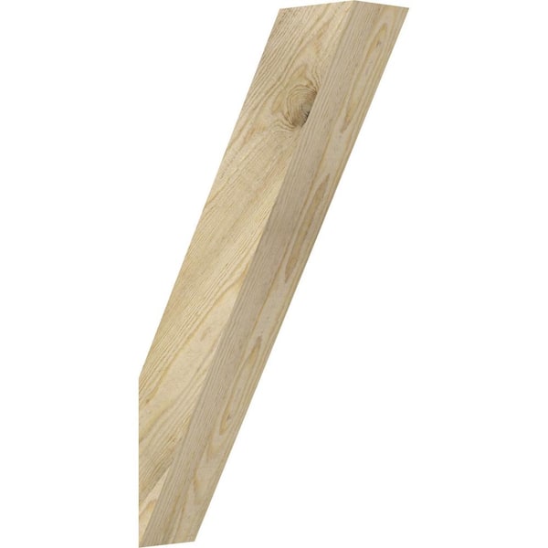 Ekena Millwork 4"W x 14"D x 26"H Traditional Rough Sawn Knee Brace, Douglas Fir