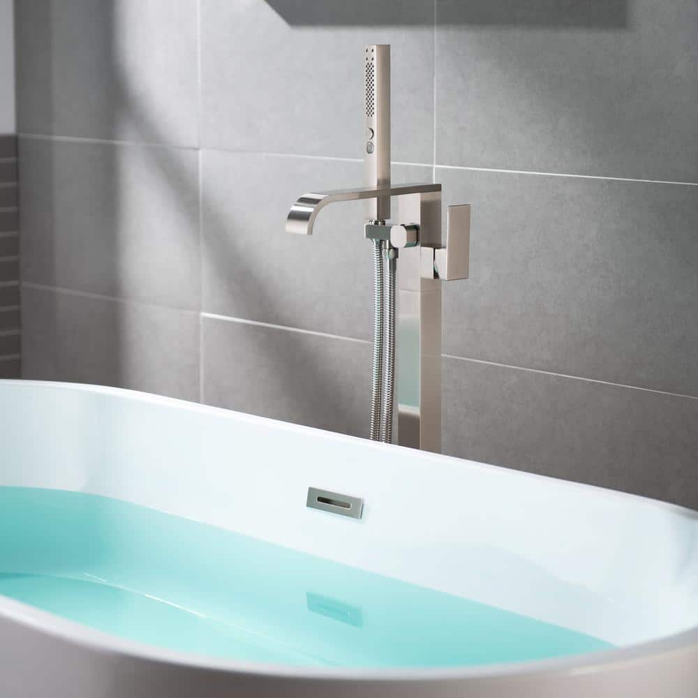WOODBRIDGE SingleHandle Freestanding Tub Faucet with Hand Shower in