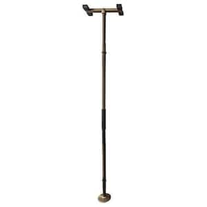 Sure Stand Security Pole, 7 ft. - 10 ft. Straight Floor to Ceiling Transfer Pole in Anodized Aluminum in Bronze