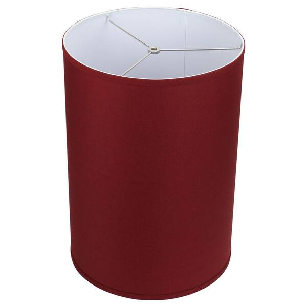 FenchelShades.com 14 in. Top Diameter x 14 in. Bottom Diameter x 20 in. Height Linen Brick Drum Lamp Shade
