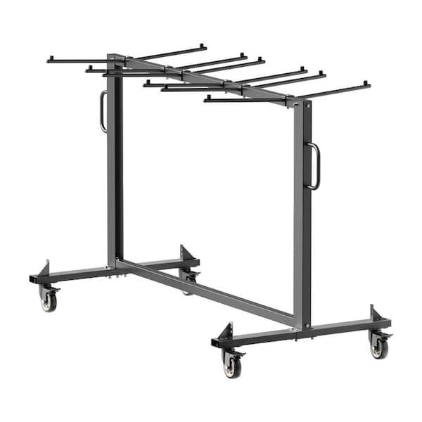 Folding Chair Rack, 400 lbs. Capacity, Chair Cart for 42 Chairs or 12 Tables, Multi-Function Chair Storage Dolly