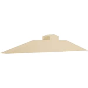 36 in. W x 6 in. H x 4 in. D x 4 in. F, 4/12 Pitch, Portland Signature Urethane Gable Bracket, Primed Tan