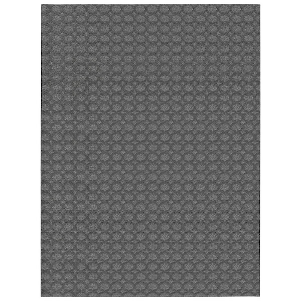 Garland Rug Garden Trellis Heathaer Gray 9 ft. x 12 ft. Indoor/Outdoor Area Rug