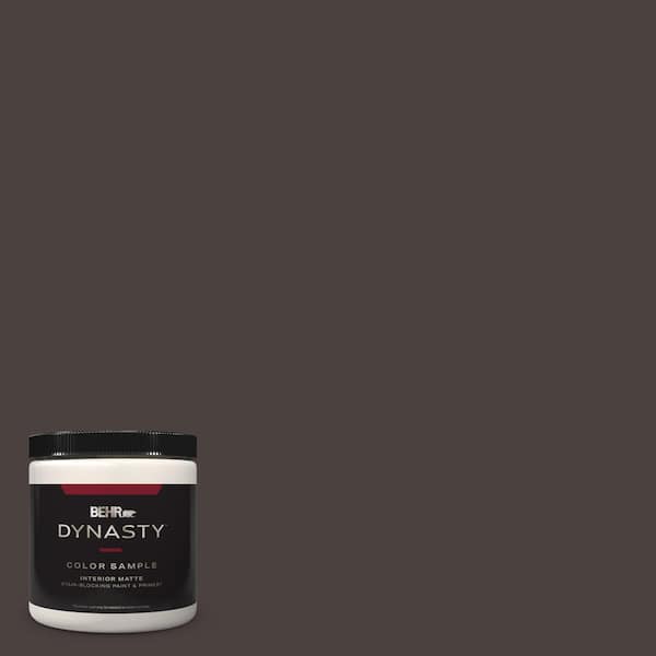 BEHR DYNASTY 8 oz. PPU520 Sweet Molasses Matte StainBlocking Interior/Exterior Paint & Primer