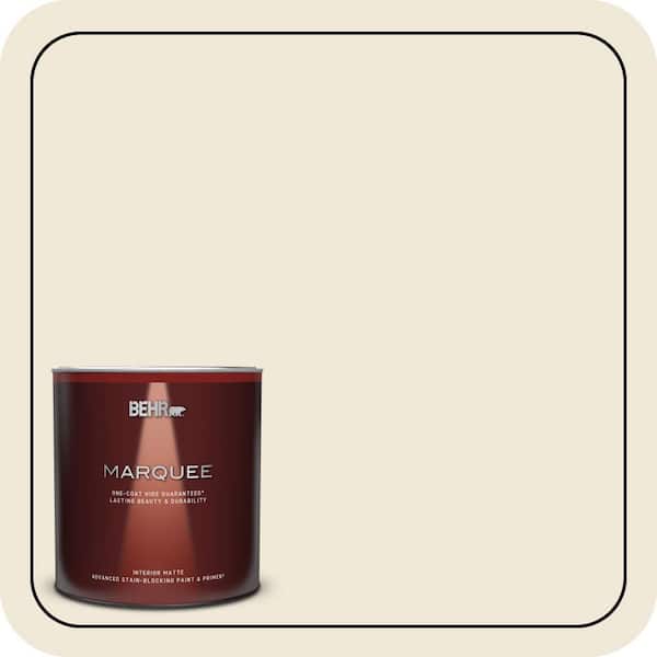 BEHR MARQUEE 1 qt. #GR-W13 Polished Marble Matte Interior Paint & Primer