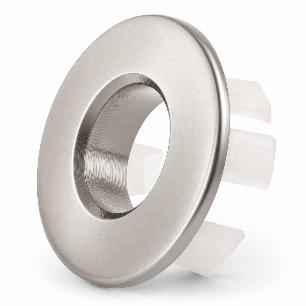 1.22 in. Open-Hole Snap-In Sink Overflow Cover in Brushed Nickel price history on PriceWatchPro
