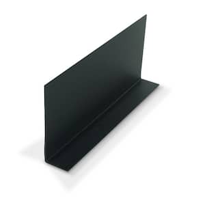 1 in. D x 3 in. W x 36 in. L Black Styrene Plastic 90° Uneven Leg Angle Moulding 12 Total Lineal Feet (4-Pack)