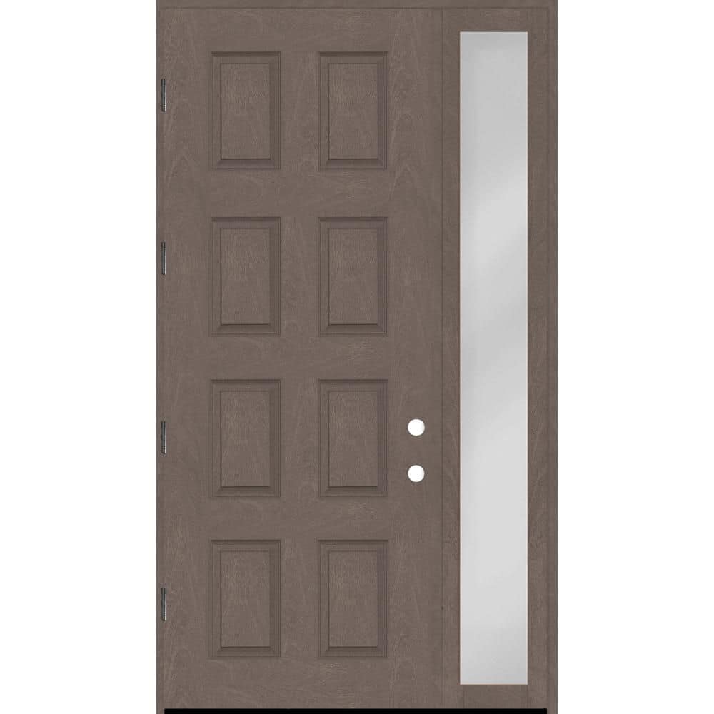 Regency 57 in. x 96 in. 8-Panel RHOS Ashwood Mahogany Fiberglass Prehung Front Door with 12 in. SL with 6-9/16 Jamb price history on PriceWatchPro