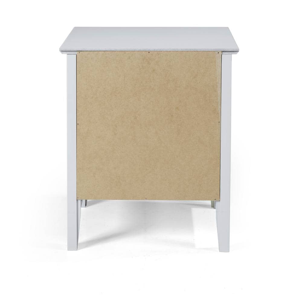 Simplicity Dove Gray Brazilian Pine Nightstand with Drawer