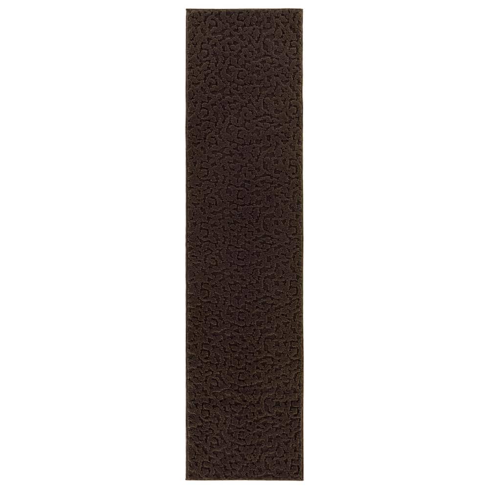 Ivy Chocolate 3 ft. x 12 ft. Runner Rug