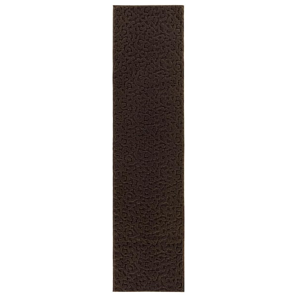 Ivy Chocolate 3 ft. x 12 ft. Runner Rug