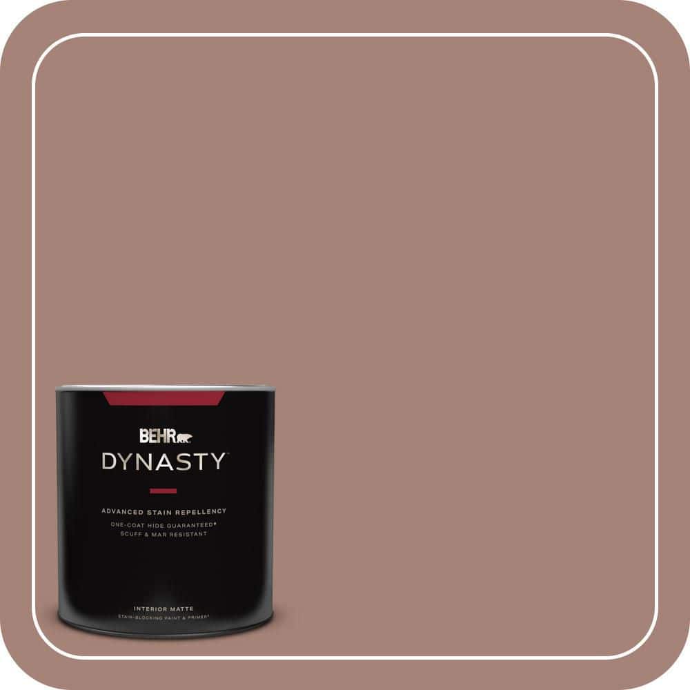 1 qt. Home Decorators Collection #HDC-NT-07 Hickory Branch Matte Interior Stain-Blocking Paint & Primer -  BEHR DYNASTY, ZZ095299
