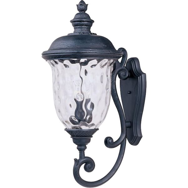 Maxim Lighting Carriage House DC 3-Light Oriental Bronze Outdoor Wall Lantern Sconce