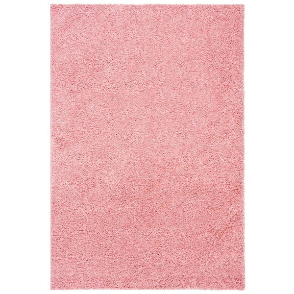 SAFAVIEH Primo Shag Rose 4 ft. x 6 ft. Solid Area Rug