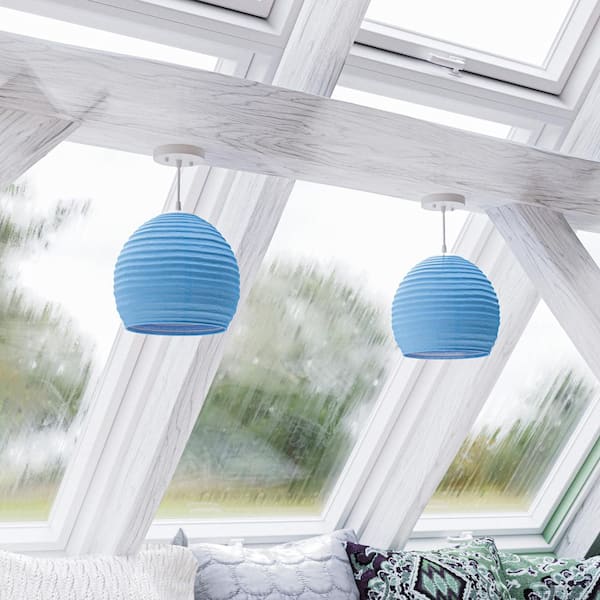 Blue pendant deals ceiling light