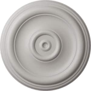 12 in. x 1 in. Traditional Urethane Ceiling Medallion (Fits Canopies upto 2-3/4 in.), Ultra Pure White