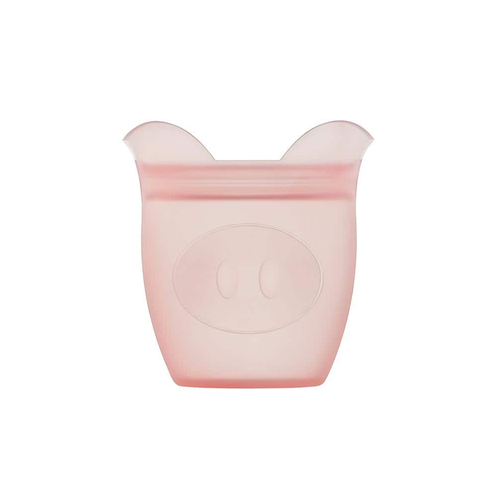 Zip Top Baby Pig Snack Container in Pink at Nordstrom