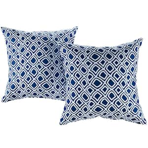 Patio Square Outdoor Throw Pillow Set in Balance (2-Piece)