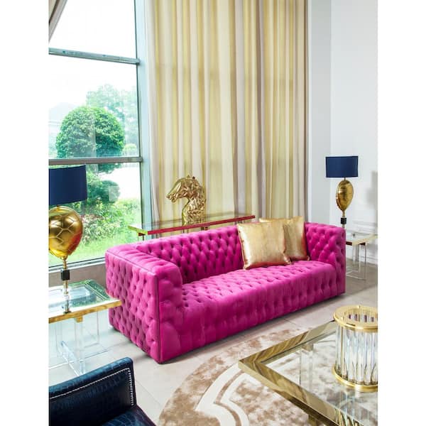 ROMANCE PINK Solid Color Velvet Upholstery And Drapery Fabric