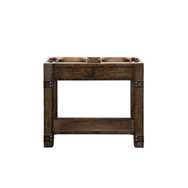 James Martin Vanities Brooklyn 39.4 in. W Wood Console Sink with Basin and Leg Combo
