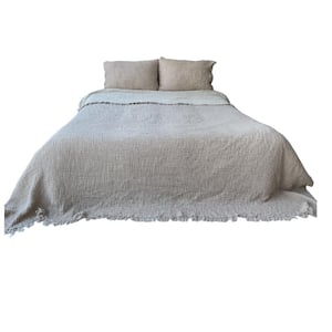 Muslin 4-Layers, Cotton Bed Cover Blanket, Mink, 95 x 102 in. King Size