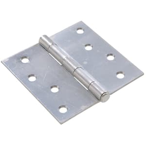4 in. Zinc Plated General Purpose Broad Hinge with Removable Pin (5-Pack)
