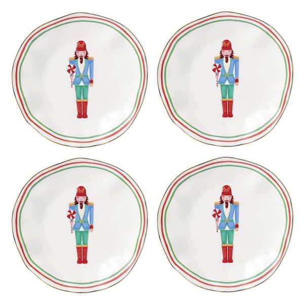 Lenox Nutcrackers White Accent Plate Set of4