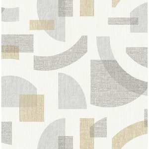 Fulton Gold Shapes Textured Non-pasted Paper Wallpaper