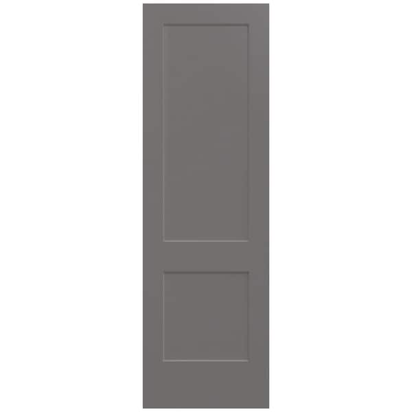 JELD-WEN 30 in. x 96 in. Monroe Weathered Stone Painted Smooth Solid Core Molded Composite MDF Interior Door Slab