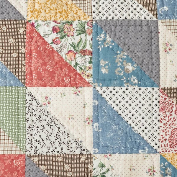 The Company Store Vintage Bliss Multi Twin Cotton Quilt 51150Q-T-MULTI -  The Home Depot