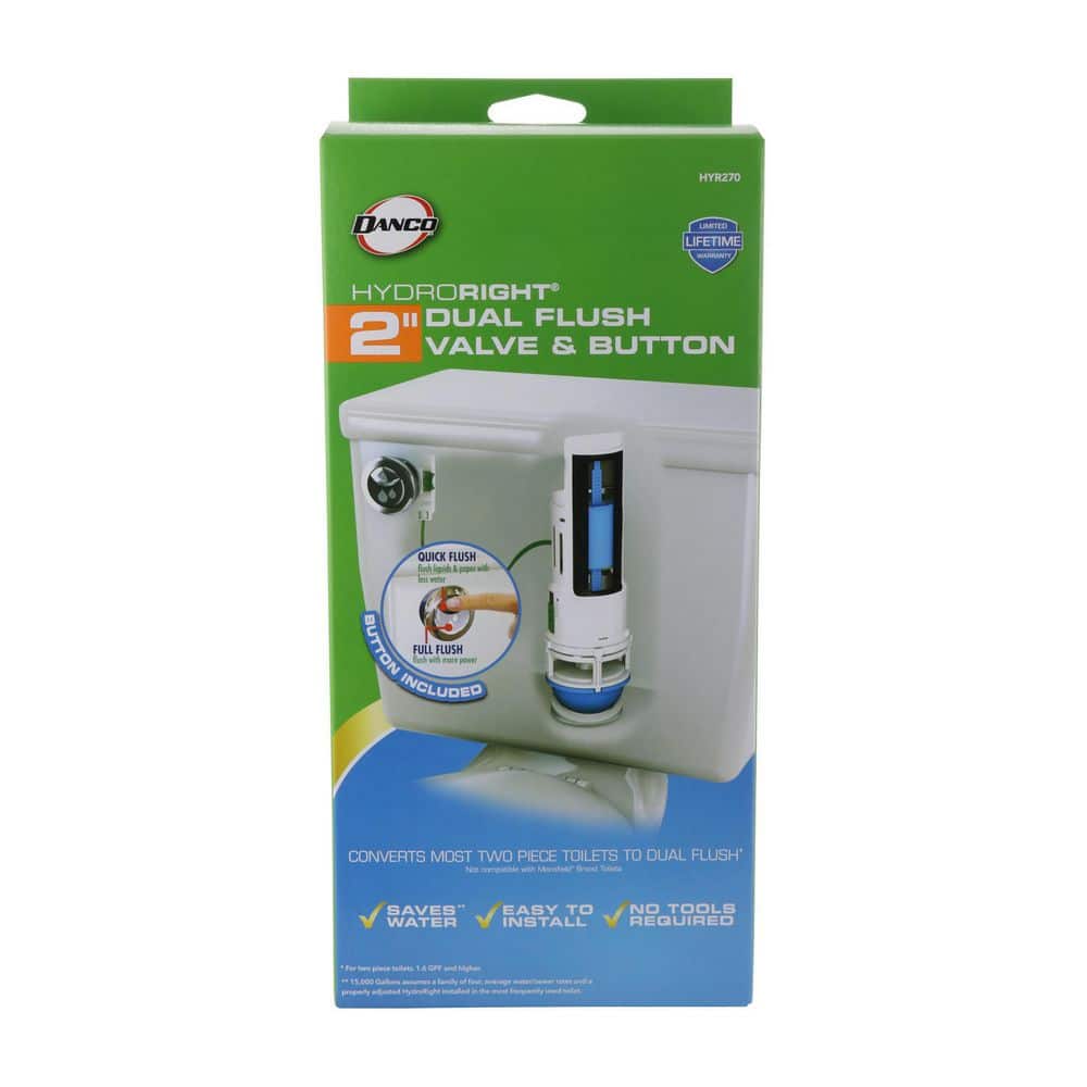 Danco Universal White Plastic Dual Flush Converter Kit