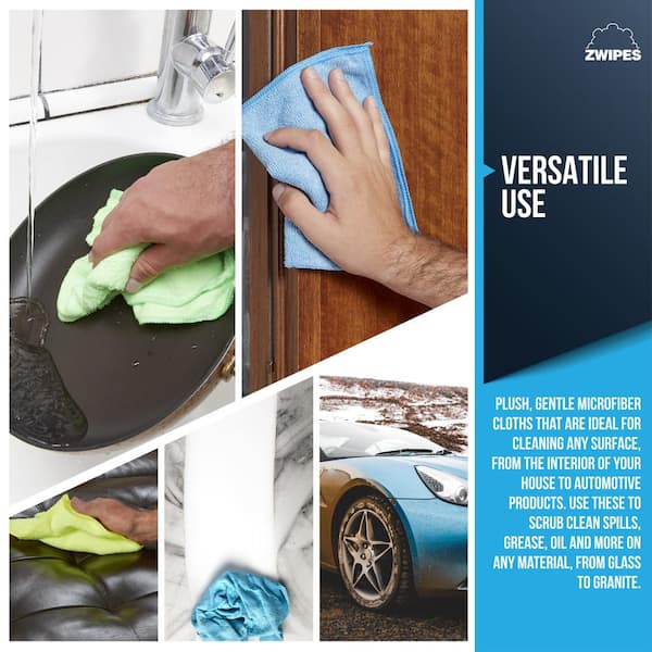 Microfiber Cleaning Cloths All-Purpose Soft Highly Absorbent Streak Free  Wash Cloth for House Kitchen Car Window Multi-function