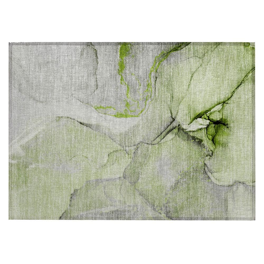 Chantille ACN506 Green 1 ft. 8 in. x 2 ft. 6 in. Machine Washable Indoor/Ou