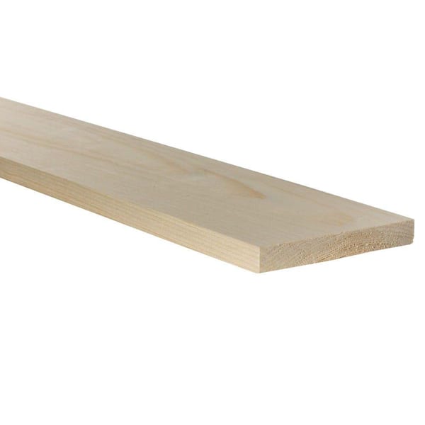 Unbranded 1 in. x 7 in. x 8 ft. Premium Kiln-Dried Square Edge Common Whitewood Board