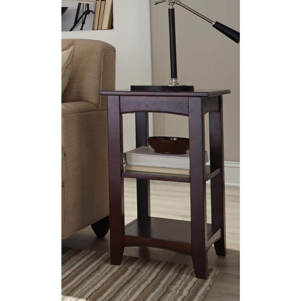 Shaker Cottage Espresso Storage End Table