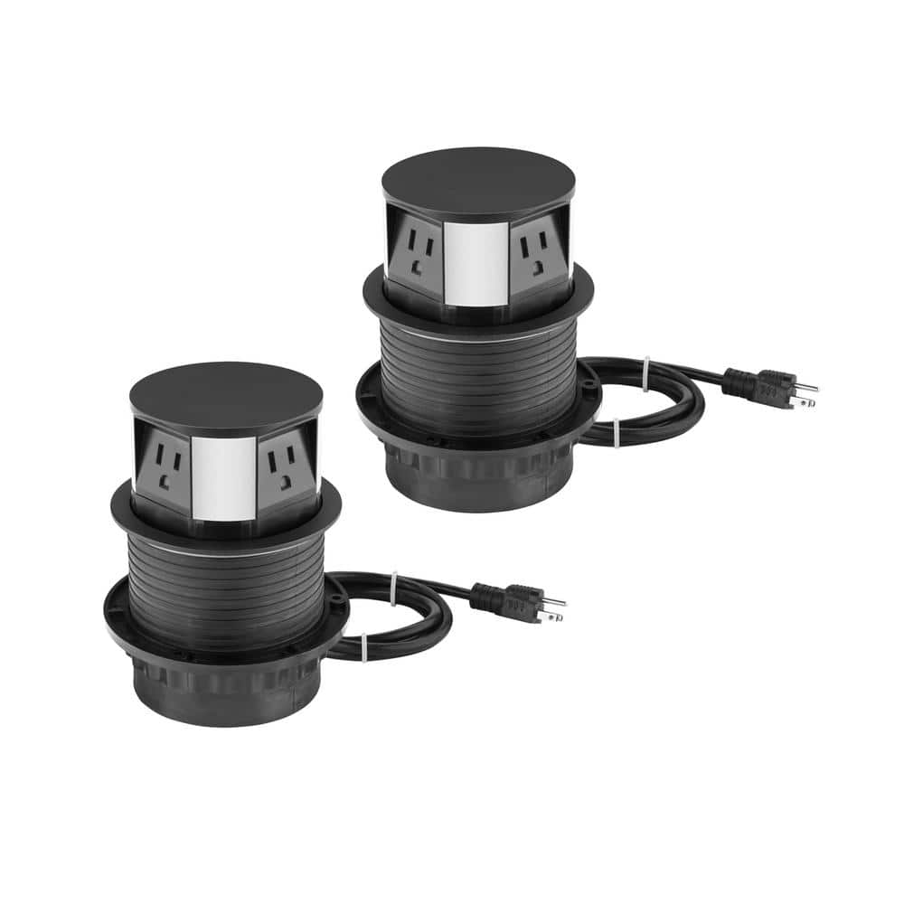 3-Outlet Pop-up Fast Induction Charger with USB Ports, Matte Black 2-Pack price history on PriceWatchPro
