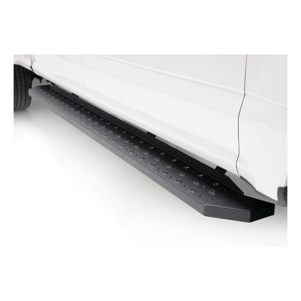 Aries RidgeStep Black Steel 6-1/2 x 53-Inch Truck Running Boards, Select Chevrolet Silverado, GMC Sierra 1500, 2500, 3500 HD