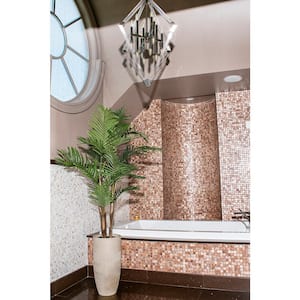 7.59 ft. Tall Artificial Faux Real Touch Fern Tree with Fiberstone Planter