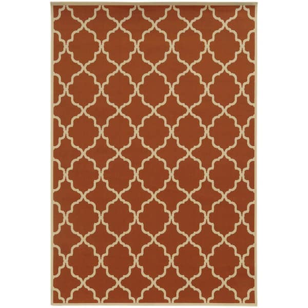 Home Decorators Collection Newport Terra 8 ft. x 11 ft. Area Rug