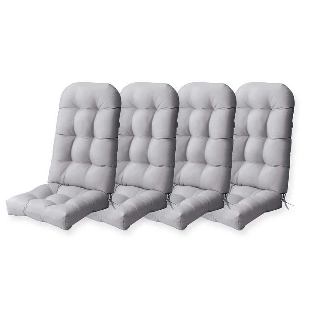 50 in. x 20 in. 4-Pieces Outdoor Adirondack Chair Cushions 4 in. Thickened High Back Patio Seat Cushions in Light Gray price history on PriceWatchPro